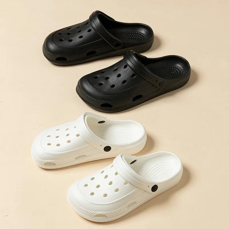 Туфли с дырочками женские верхние тапочки женская летняя домашняя обувь женская пара тапочки из ЭВА мужская обувь сандалии женская обувь