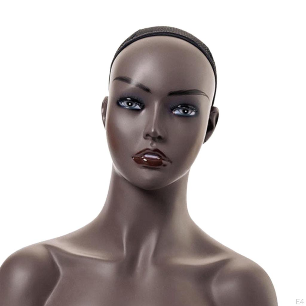 ,Реалистичная голова манекена из ПВХ, косметологическая голова манекена для обучения лицу с плечом