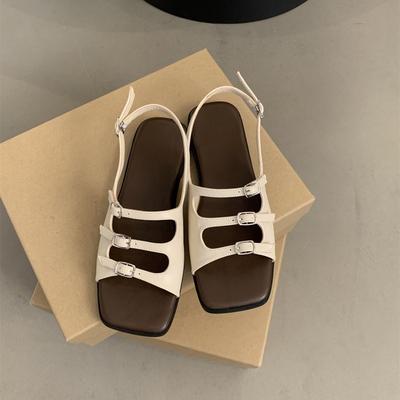 Модные сандалии женские новые ретро пляжные приморские для путешествий мягкие на плоской подошве