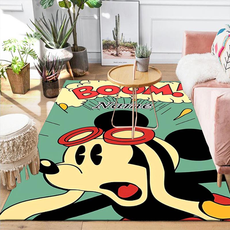 Custom 1Pc Mickey Mouse Hawaii Adventure Rug Office Carpet Indoor Outdoor Entrance Doormat Nonslip Soft And Comfortable Living Room D916135