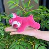 Pink Strawberry Adorable Bear Plush Toy Pendant  Keychains Bags Accessories Girls