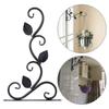 Wall-mounted Retro Garden Planter Hooks Flower Basket Bracket Metal Plant Bracket Wall Hanging Hook
