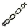 [L6331] - Black 'Sissi' Silver Bracelet (ceramic)