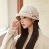 Женская шерстяная панама, модный японский стиль, неэластичная, легкая, универсальная кепка для рыбалки на осень/зиму