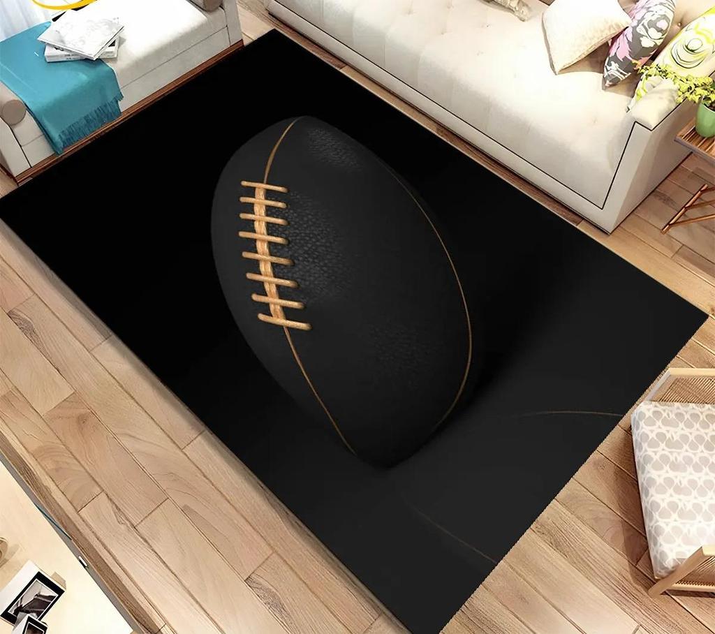 American Football Field Carpet Non-slip Resistant Rug Machine Washable Waterproof Mat Living Room Outdoor Garden Yard Decor Rugs