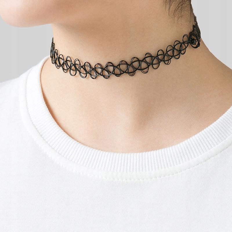 Classic Black Gothic Necklace Choker Gothic Ch12