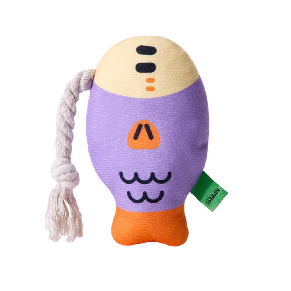 Мягкие плюшевые жевательные игрушки Мультяшная рыба Собачьи зубы Куклы Новые пищащие игрушки для щенка