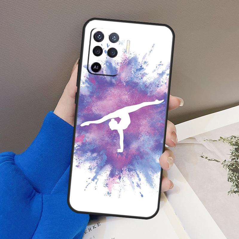 Масляная живопись Гимнастика Для OPPO Find X3 X5 Pro A9 A5 A31 2020 A15 A16 A52 A72 A1K A83 A91 A54 A74 A94 A53S Чехол