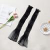 Women's Long Ultra-thin Mesh Arm Sleeves Sun UV Protection Cooling Fingerless Gloves Lace