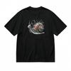 Men's Trend Classic T-Shirt Mechanical Snail Artwork With Bronze Grey Shell  Tee