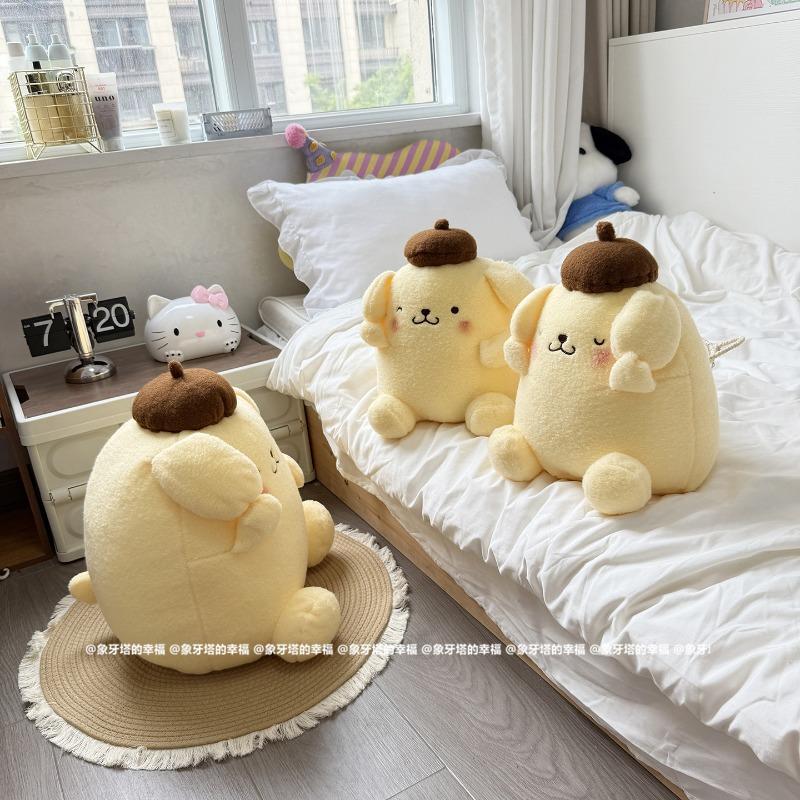 Милые Плюшевые Подушки-Игрушки Pompompurin Мягкая Подушка Подарок Милая Кукла Pom Pom Purin для Детской Комнаты Декор Рождество День Рождения Девочки Подарки