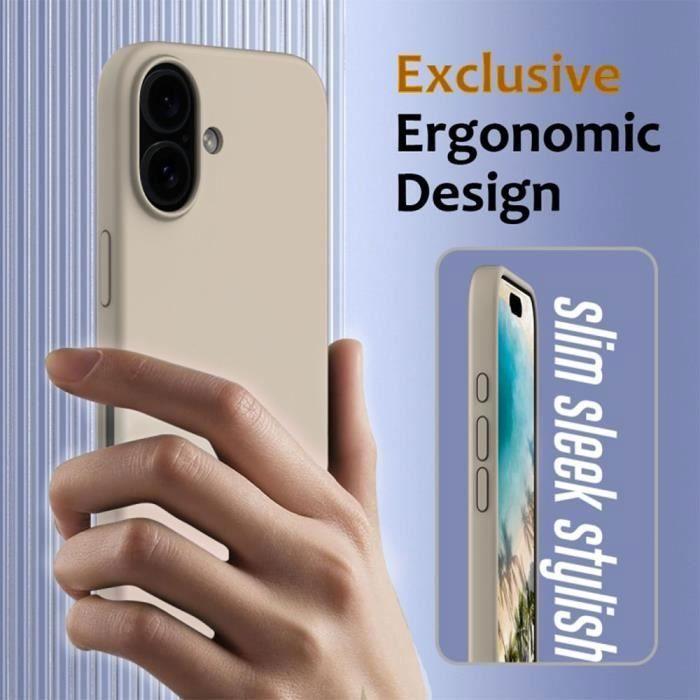 Coque de protection - BOOLING - pour iPhone 16 - Silicone doux - Antichoc - Anti-rayures
