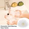 50 шт., одноразовое мыло, бумажное, для путешествий, портативное, мыльные хлопья, быстрорастворимое, легко пенящееся, для мытья рук, мини-бумажное мыло, ароматический лист для ванны, для уборки в отеле