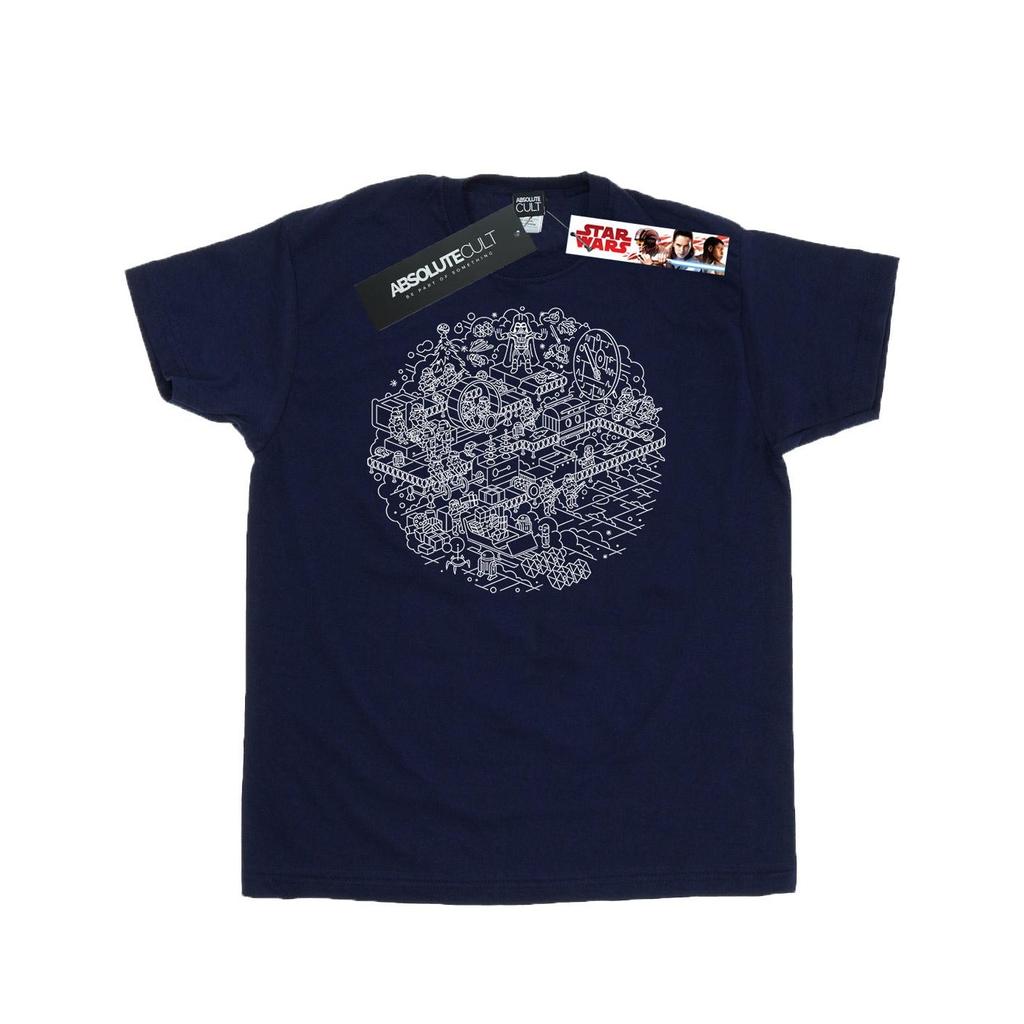 Star Wars Mens Christmas Death Star T-Shirt