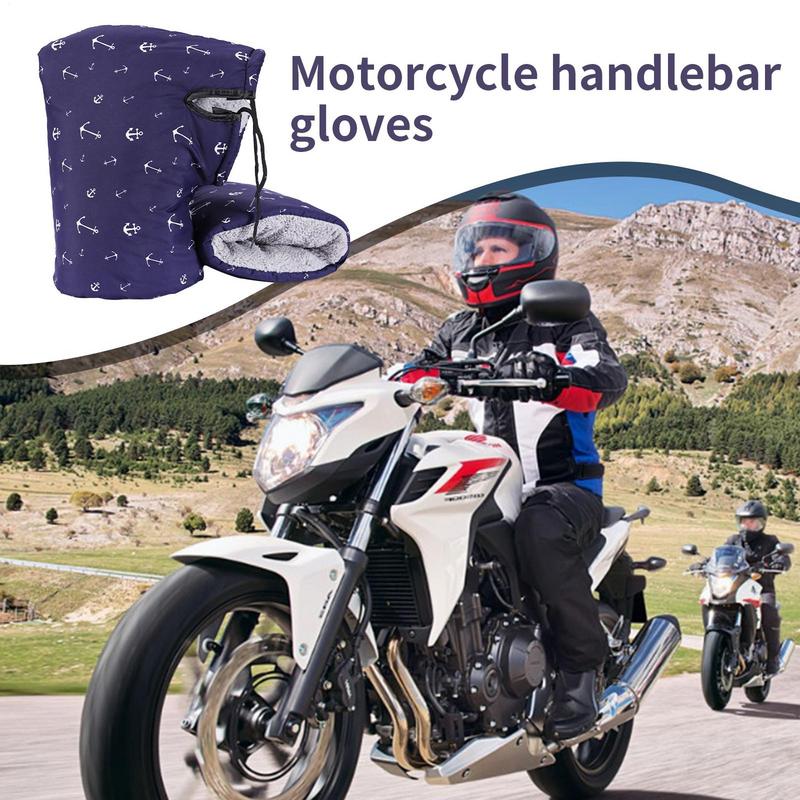 Motorcycle Handlebar Muffs Universal Handle Grip Gloves Rider Gloves Wind-Breaking Guard Hand Warmer ATV Accessories
