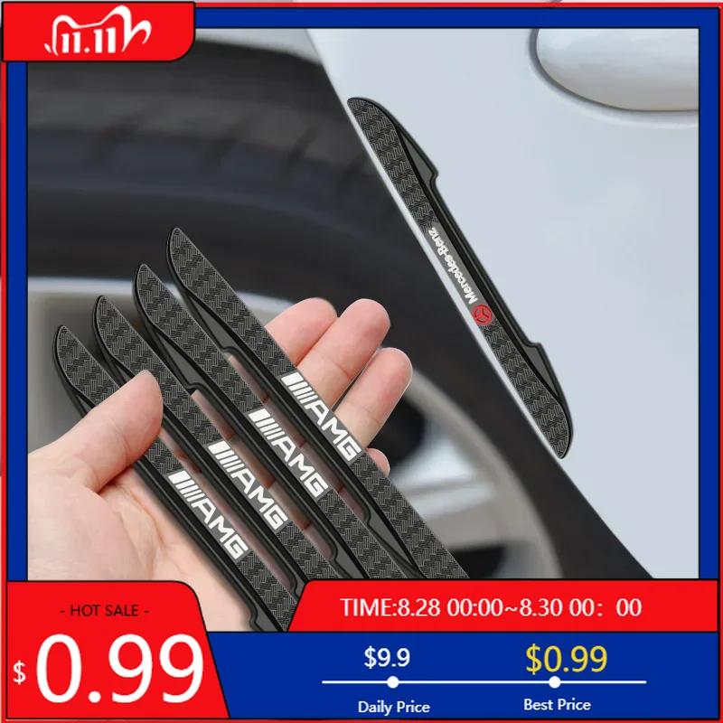 GLC GLB 4Pcs Car Styling Side Door Edge Protection Anti-collision Sticker For Mercedes Benz AMG W177 W176 X166 X167 C257 C218 X
