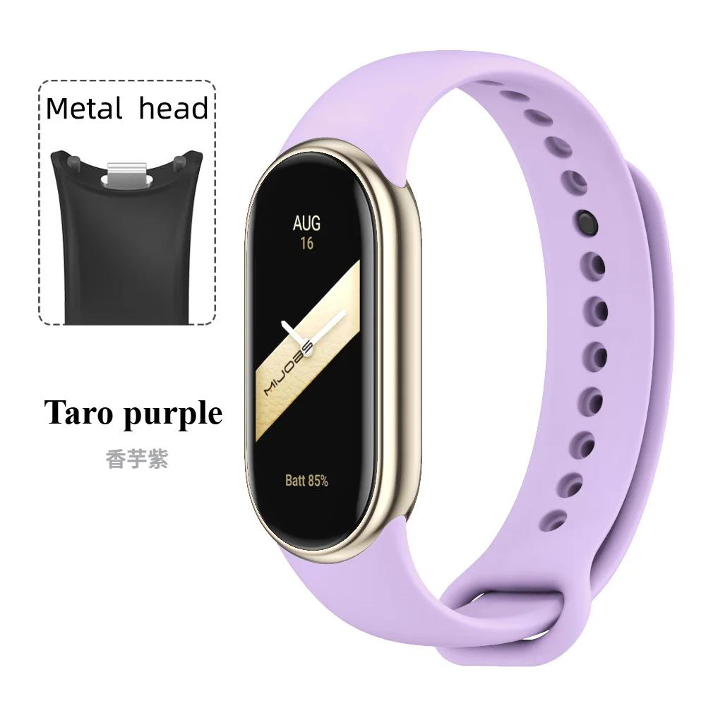 Спортивный силиконовый ремешок для Xiaomi Mi Band 9 NFC Сменный браслет-ремень для Xiaomi Mi Band 8/9/10 Наручный ремешок Аксессуары для умных часов