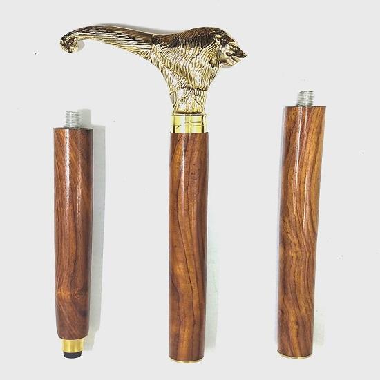 Трости и трости с латунной ручкой для мужчин и женщин 91,44 см, коричневое дерево, латунная ручка с лицом льва, складная трость унисекс Дерби