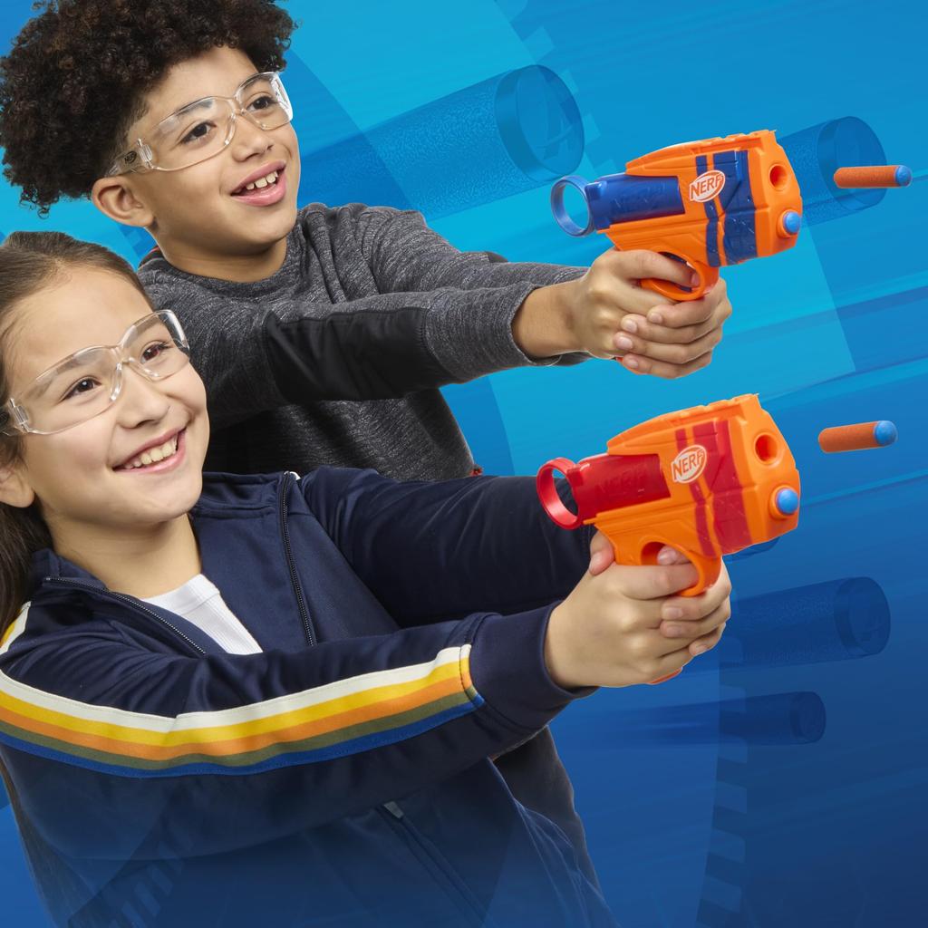 Hasbro Nerf N Series Duo Два 12 Официальный N1 Серия N На открытом воздухе Возрасты Аутентичная Упаковка Бластеры, Снаряды, Совместимый, Детская Игра, 8+, G1492,