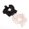 Women Oversized Scrunchies  Dot Point Mesh Hair Rope Large Fabric Elastic Hair Band Ponytail Holder Headwear