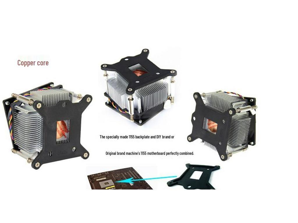 Вентилятор охлаждения ЦП Intel для настольных ПК с 4-контактным контролем температуры для сокетов 115X