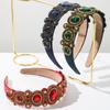 Luxury Baroque Full Diamond Headband Fashion Hair Accessories Women's Trendy Shining Party Hairband Hair Band Hoop Headwear New