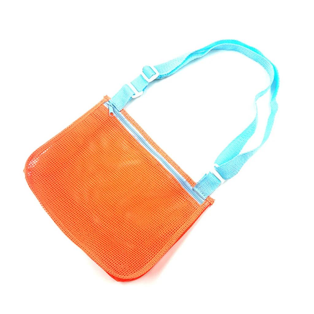 Outdoor Beach Mesh Bag Childen Sand Away Foldable Protable Baby Beach Toys Clothes Bags Kids Toys Storage Sundries Organizers