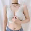Кружевное декоративное нижнее белье с декоративной каймой без стального кольца, не допускающее падения и сбора вспомогательного молока, красивая спина, женский сексуальный бюстгальтер, сладкий топ