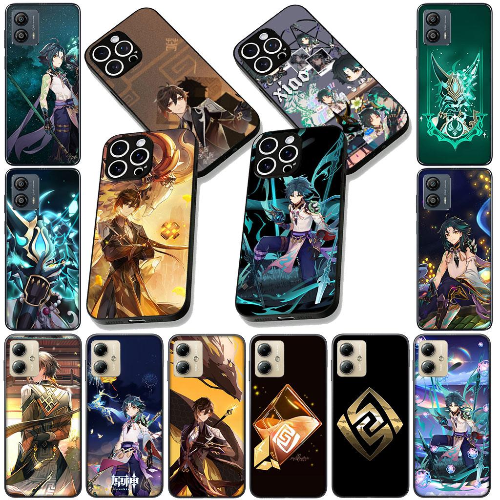 for Motorola Moto Edge 50 30 Fusion 40 NEO Ultra Pro E14 G20 E15 G35 G84 G13 G53 Case Xiao Zhong Li Genshins Impacts ZhongLi
