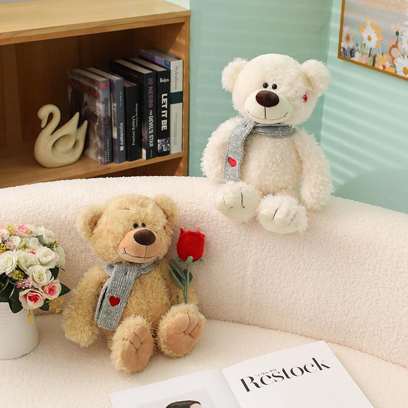 Cartoon Love Bear Hug Bear Doll Plush Toy Bunny Doll Children Accompany Soothing Doll