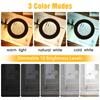Tomshine Flexible Clamp-on Table Lamp with 8x Magnifier Swing Arm Dimmable LEDs Desk Light 3 Color
