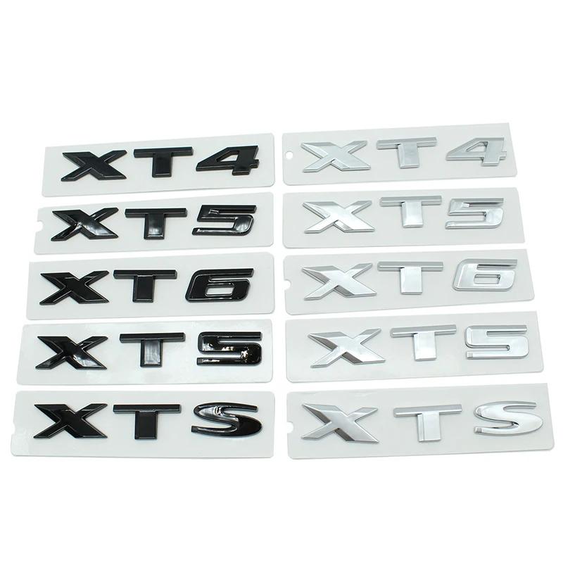 ABS Car Tail Letters Emblem Sticker for Cadillac XT4 XT5 XT6 XTS CT4 CT5 CT6 AWD ATS-L Auto Rear Trunk Badge Exterior Decoration