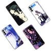 NaNa Osaki Anime Black Silicone Phone Case For Samsung Galaxy S23 S21 S20 FE S24 S22 Ultra S10E S10 S9 S8 Plus