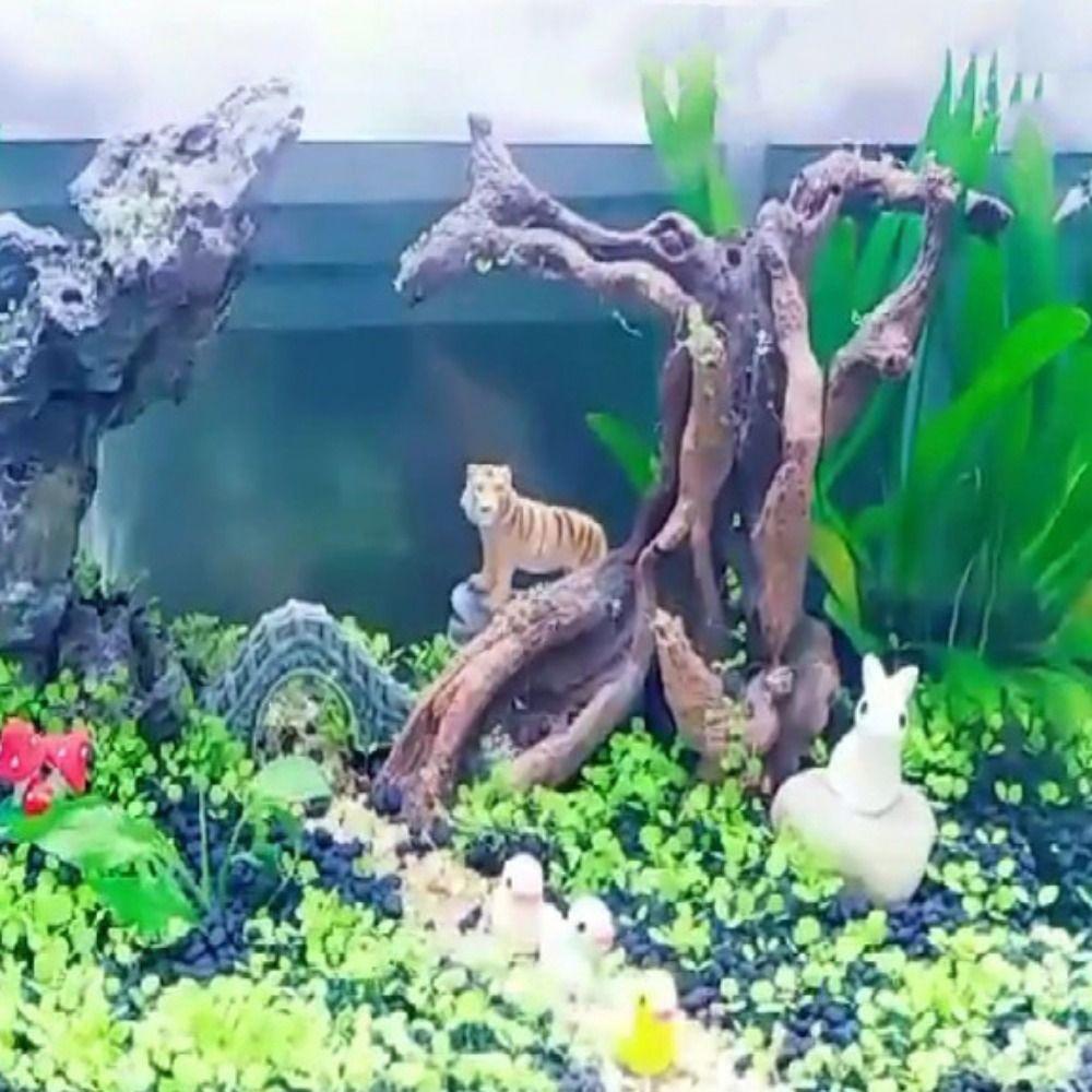 Декоративный рак-отшельник, игрушка для скалолазания, имитация рептилий, цилиндр, корни, аквариум с растениями