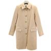 Stainless Collar Coat 38 Beige With Hanger Women Used