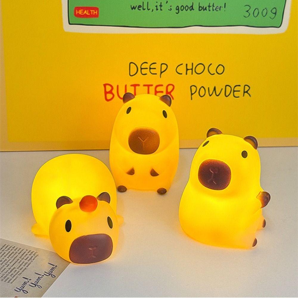 Капибара Капибара Ночник Праздничный подарок Атмосферные огни Высококачественная настольная лампа Школа Офис