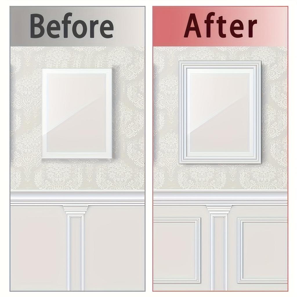 2 Rolls, 39.37inch Elegant TPE Self-Adhesive Decorative Strips - Soft Bendable, Suitable for Walls, Floors, Cabinets - Easy Installation