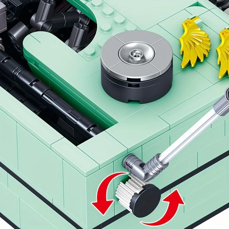 820 шт., строительные блоки для пишущей машинки, классические творческие идеи, машина, ретро, микро-строительные блоки, игрушки для взрослых, детские рождественские подарки