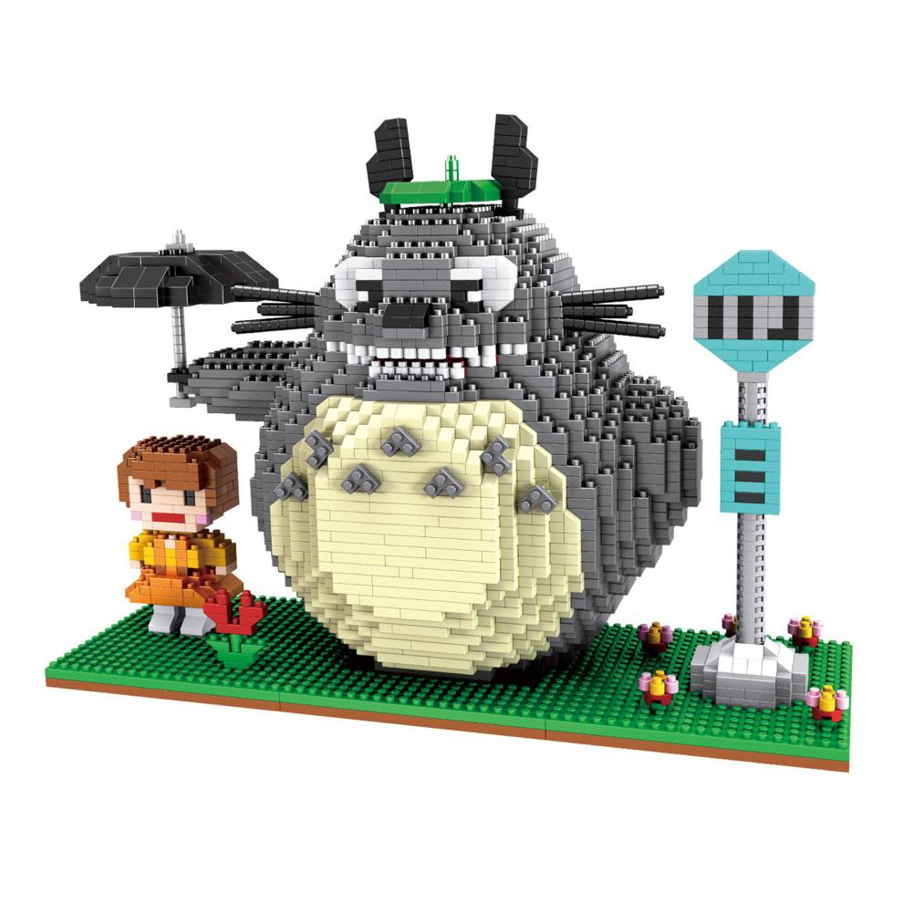 Doraemon My Neighbor Totoro Building Blocks Puzzle Micro 3D Figures Brick Toys 2000pcs