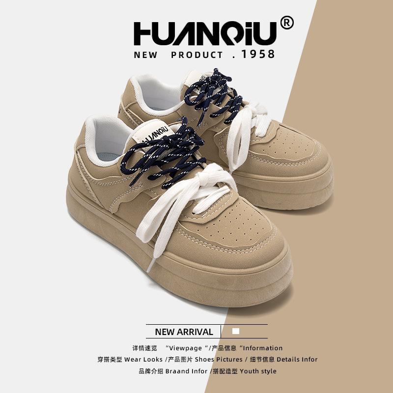Глобальные ретро туфли на толстой подошве в гонконгском стиле женские 2025 весна новые дышащие повседневные универсальные спортивные туфли ZHQ3157