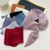 New Style Cross Shaped Small Scarf For Women In Spring Autumn Summer Fashionable Temperament Tied Bag Headband Decorative Scarf