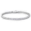 Tennis Bracelet for Men and 48 Moissanite Round Sterling Brand or Any Other Women, 17cm, 2.8mm Wide, Stones, Cut, Silver, Unisex, Name, Gift,