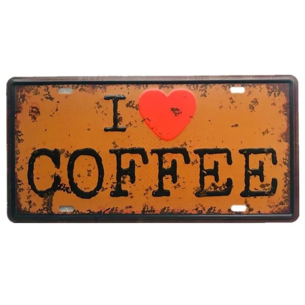 Metal Tin Sign Car License Plate Beer Beach USA Art Poster Shabby Plaque Iron Poster Pub Wall Sticker Decor