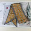 Korean version ins hot model small fresh spring new simulation silk long strip small silk scarf streamer random headband