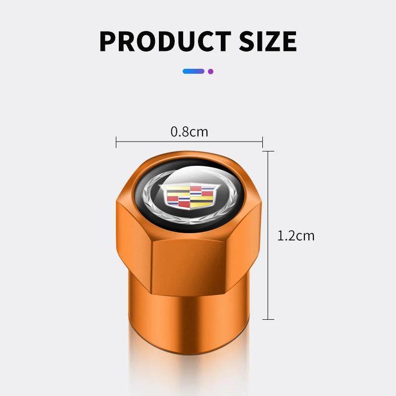 4 шт. Колпачки на ниппель колеса автомобиля, Заглушка штока шины, Ввинчивающиеся аксессуары Для Cadillac Escalade CTS ATS SRX STS XT5 XT4 XT6 XTS CT4