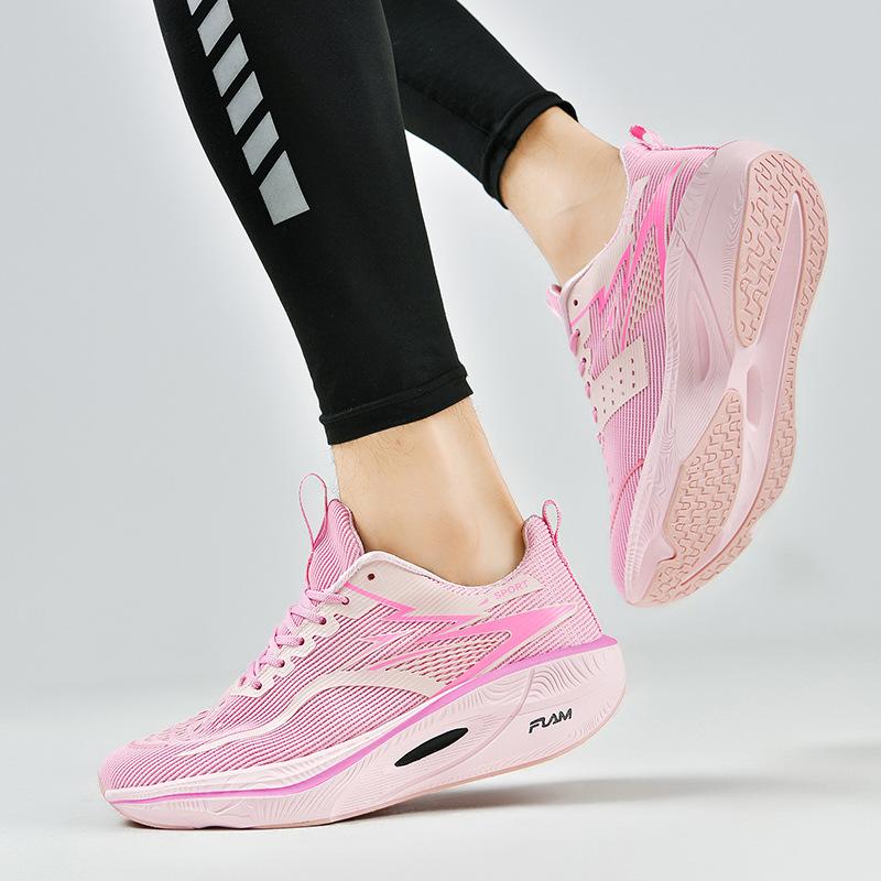 Осень и зима новая повседневная обувь для бега мужская и женская сетчатая дышащая толстая подошва амортизирующая обувь для пар панда спортивная обувь прилив живой брат