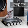 Bluetooth-Compatible Amplifier Board Broadcasting Equipment With Treble and Bass Control 50Wx2+100W BT 3.5mm AUX for Speaker