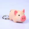 Милый Свинья Стиль Светодиодный Звуковой Брелок Брелок Автомобильная Сумка Подвеска Украшение Подарок