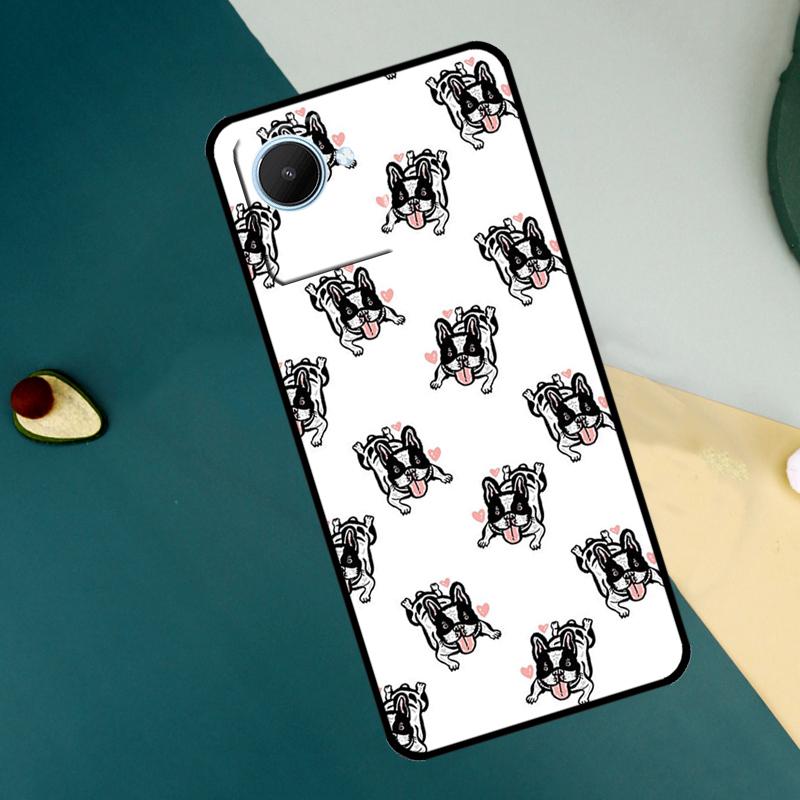 Забавный французский бульдог Для Realme C63 C61 C71 C55 C67 C51 C75 C65 C53 10 11 12 13 14 Pro Plus GT6 GT7 15 Pro Чехол