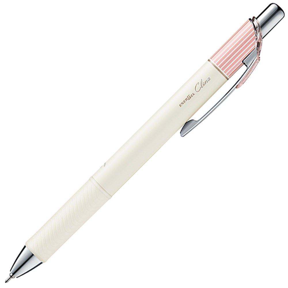 Pentel EnerGel Clena Гелевая ручка классическая 10 ручек, 0,5 мм, Розовая, Черная, BLN75LP-A,